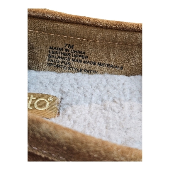 Sporto Patty Suede Fringe Driving Moccasin Slip on Loafer Shoes 7M - Picture 7 of 14